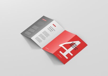 四折页传单DM单宣传册画册样机图片