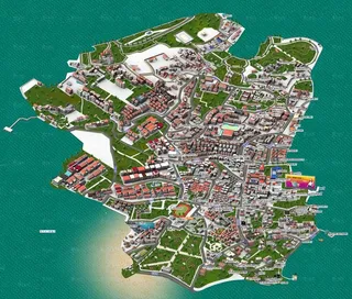 厦门鼓浪屿3D模型图图片