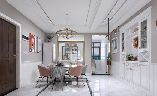 现代轻奢餐厅酒柜图片