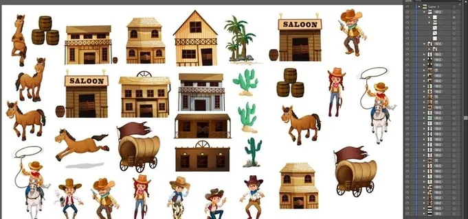 西部牛仔酒肆酒屋酒桶沙漠植物图片