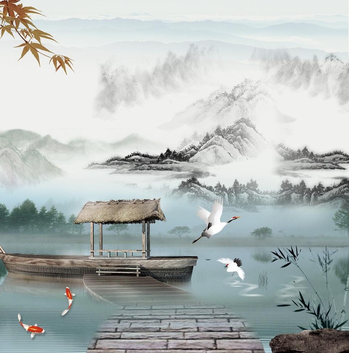 水墨山水画图片