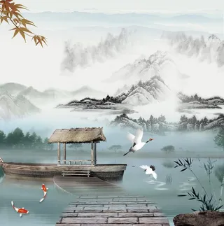 水墨山水画图片