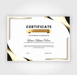 高档证书模板矢量图片