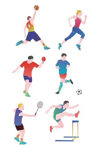 体育运动人物元素图片