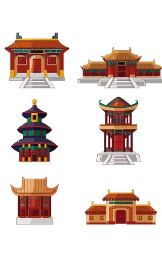 中式复古建筑图片