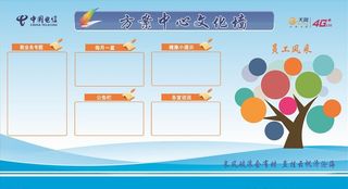 方案中心文化墙图片