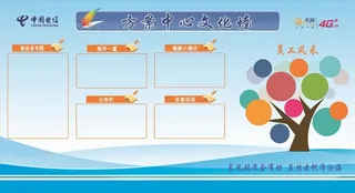 方案中心文化墙图片