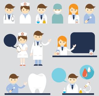 卡通医生人物图片