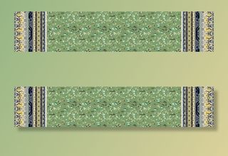 大牌 双边定位花 数码印花图片