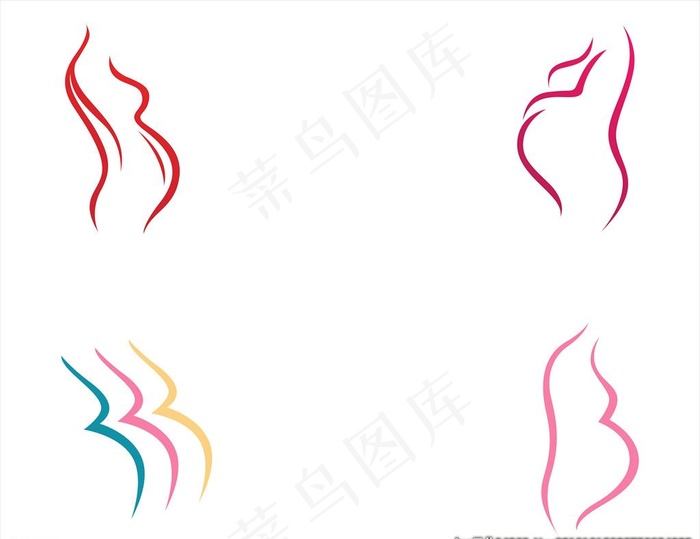 孕妇图标图片eps,ai矢量模版下载
