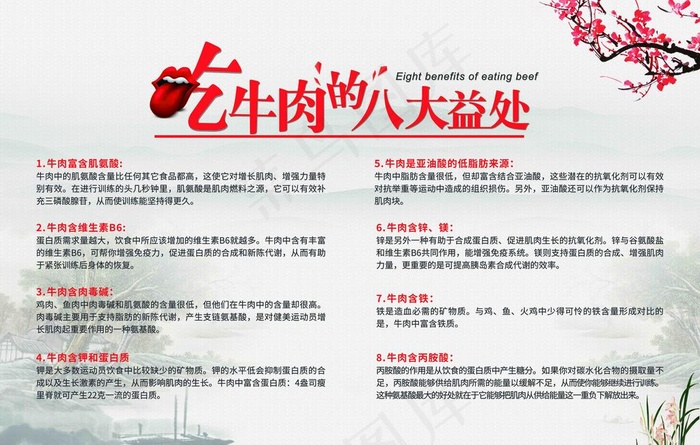 吃牛肉的八大益处图片(7088X4725(DPI:150))psd模版下载