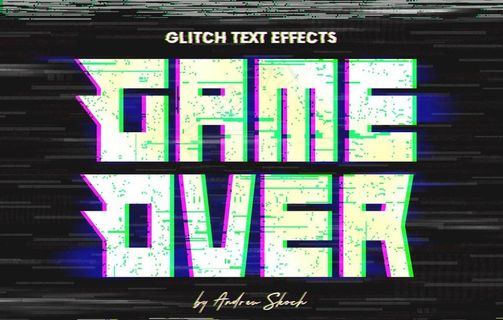 故障风字体样机图片