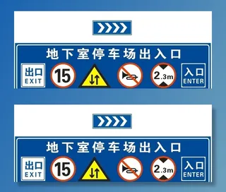地下室 停车场 出入口 龙门牌图片