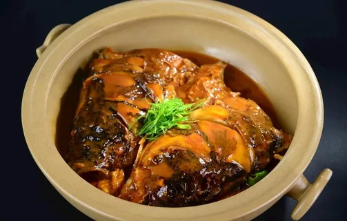 古法酱烧鱼头图片 古法酱烧鱼头图片
