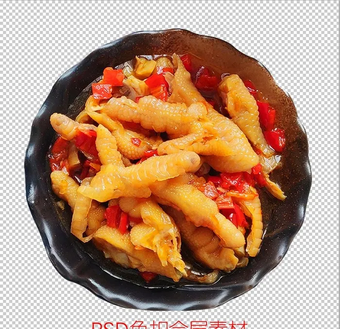 无骨凤爪 图片psd模版下载