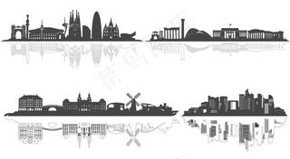 都市矢量图 城市图片