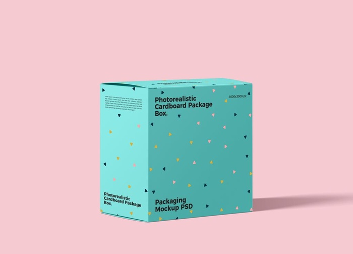 方形礼盒样机图片