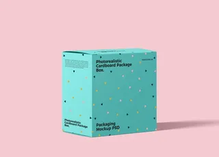 方形礼盒样机图片