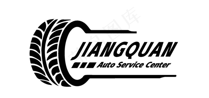 汽车服务中心轮胎矢量logo图片