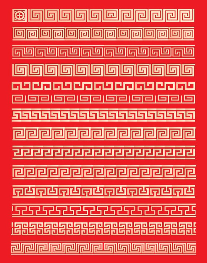 回字纹图片ai矢量模版下载