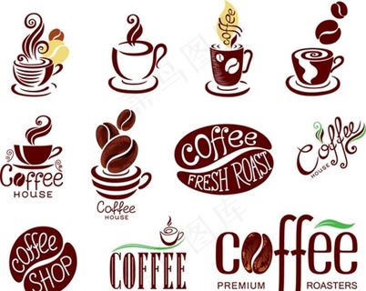 咖啡主题标志图片