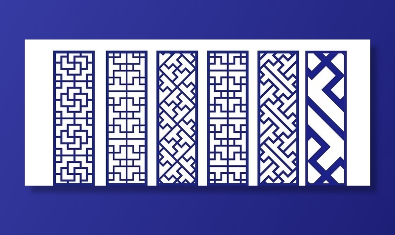 家居隔断 中式花纹 雕花 铝板图片