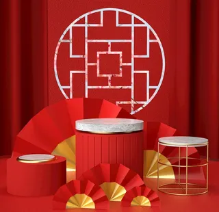 立体展台 C4D电商海报 台子图片