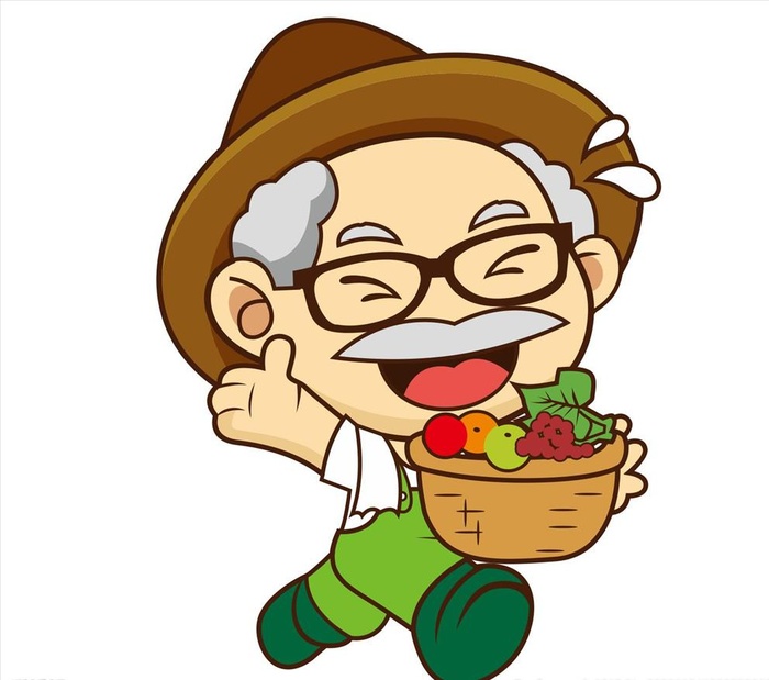 卡通农夫素材图片