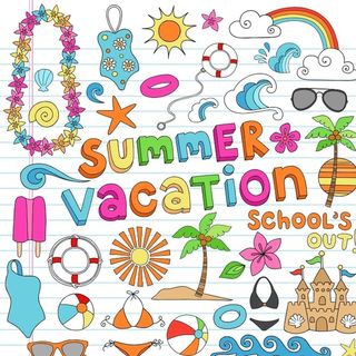 矢量手绘夏日元素图片