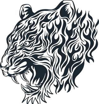 卡通老虎矢量图图片