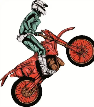 骑摩托车的人图片