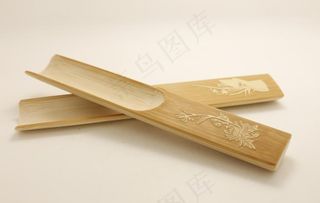 留青竹刻茶则图片