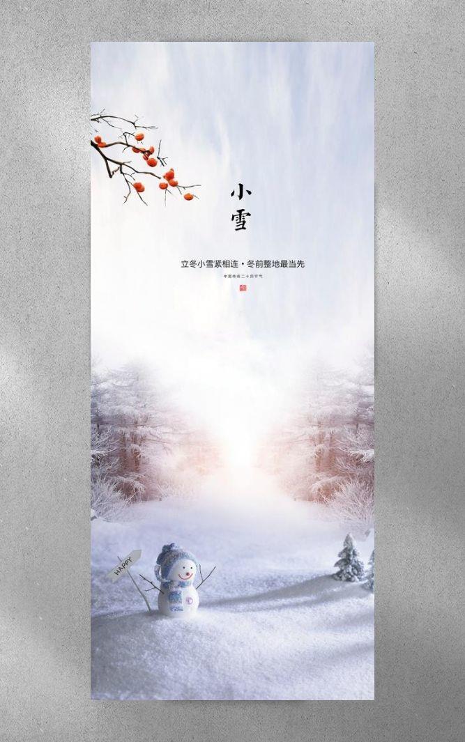 小雪图片(1080x2340)psd模版下载