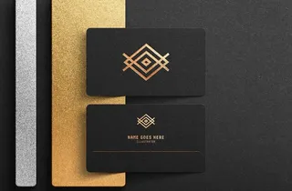 烫金名片图片