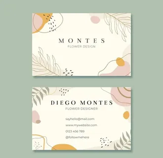 可爱卡通手绘名片图片