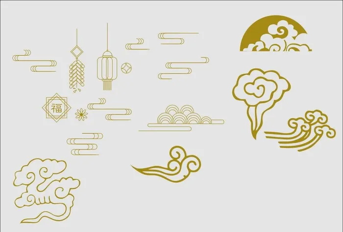 祥云 图片cdr矢量模版下载