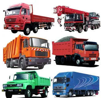 大卡车 货车 矢量图图片