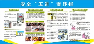 安全五进宣传展板图片