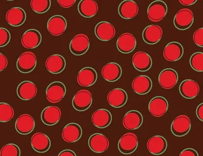 定位圆圈波点花图片