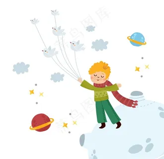 小王子插画图片 小王子插画图片