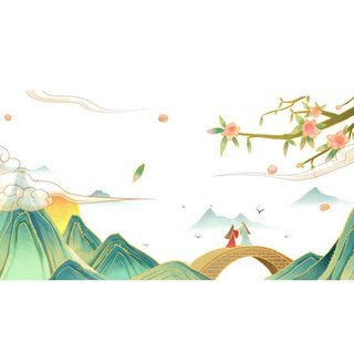 国潮烫金元素         图片