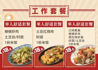 快餐餐厅灯箱菜单图片