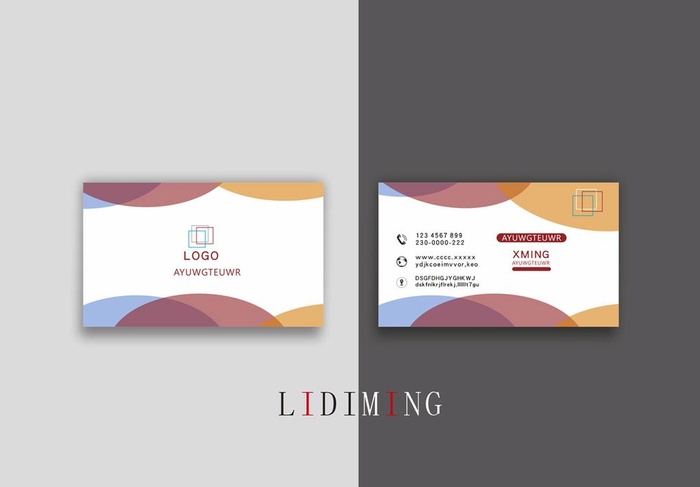 金融名片图片cdr矢量模版下载