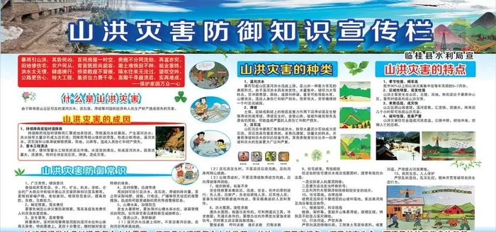 山洪灾害图片cdr矢量模版下载