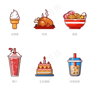 美食插画图片