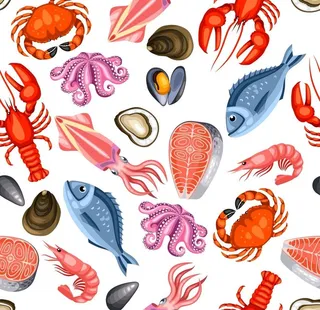 鱼虾海鲜动物图片