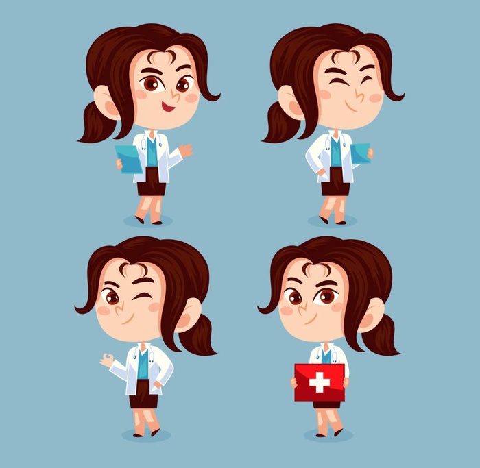卡通女医生形象图片