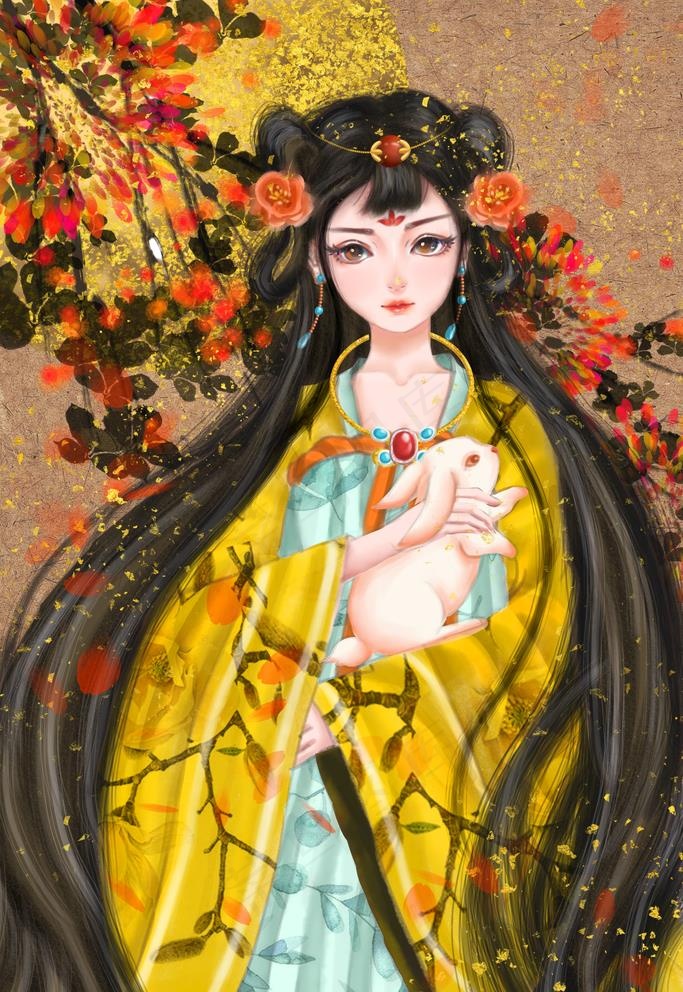 中式插画图片psd模版下载