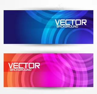 炫彩光圈矢量背景图片