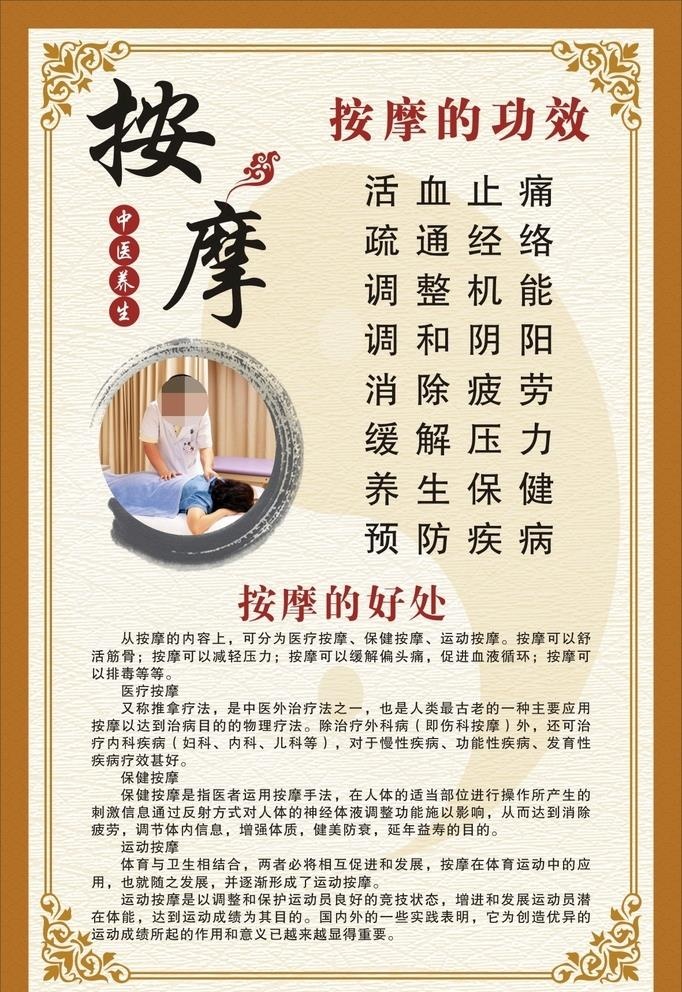 中医养生按摩图片cdr矢量模版下载